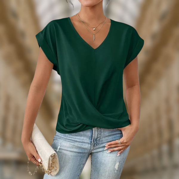 Ilenia™ - Maglia estiva elegante con scollo a V | Nuova collezione