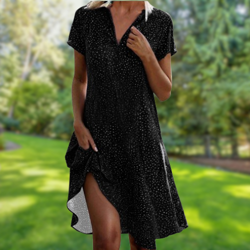 Erica™ - Abito elegante da donna casual con colletto