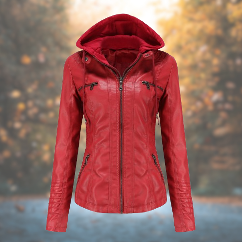 Naomi™ | Giacca in pelle da donna elegante