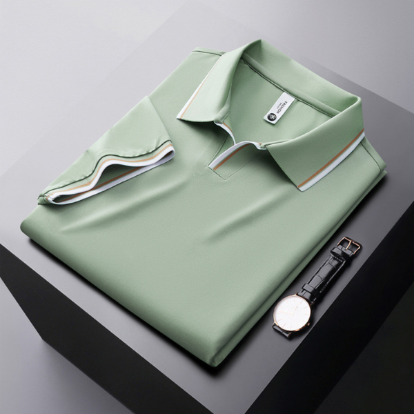 Angelo™ - Polo elegante di lusso in seta