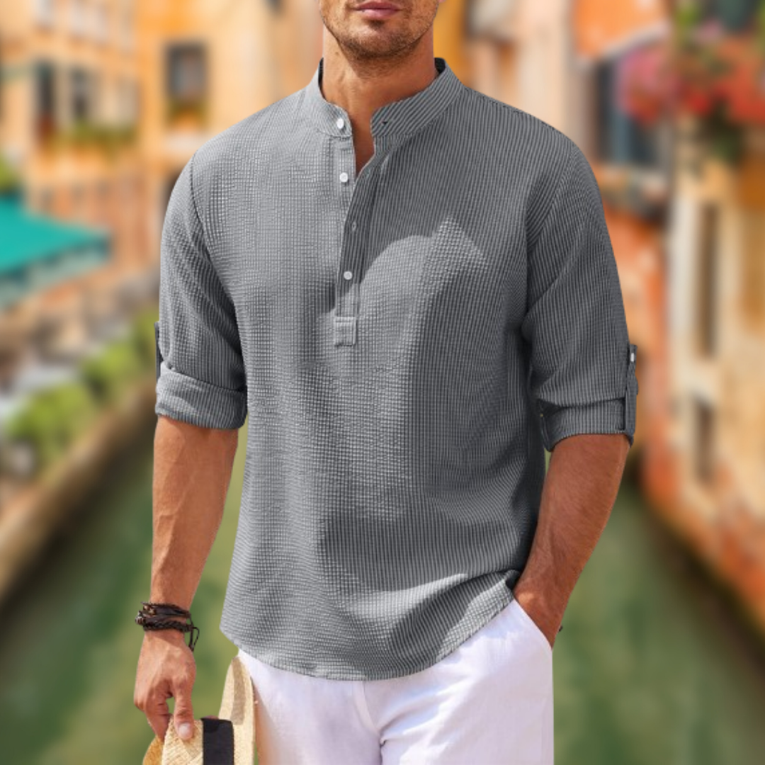 Stefano™ - Camicia in lino da uomo primaverile