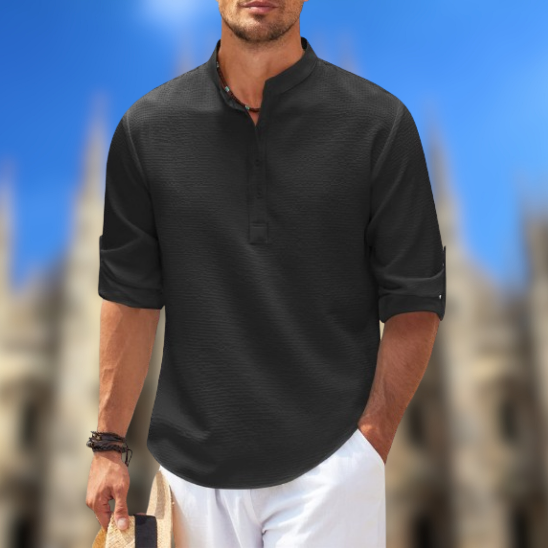 Stefano™ - Camicia in lino da uomo primaverile