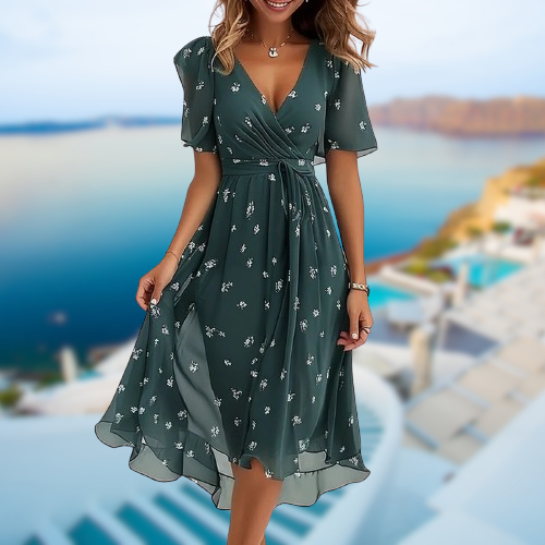 Diletta™ - Abito elegante da donna a maniche corte