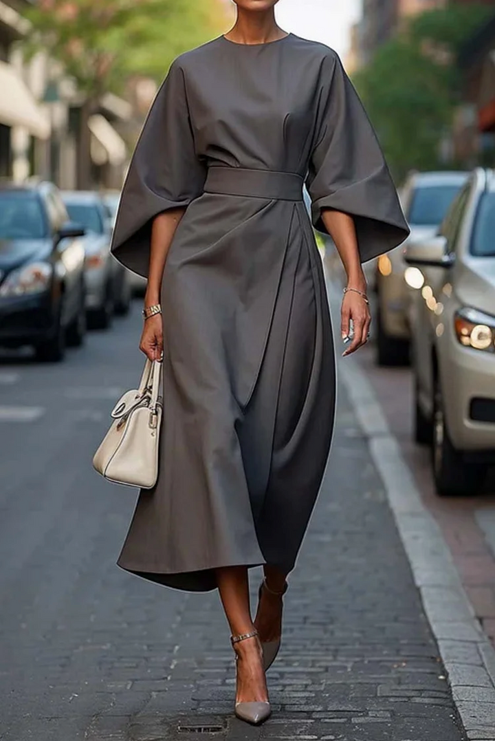 Lunaria™ | Abito Elegante a Maniche Ampie